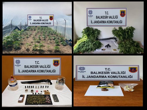 Balıkesir İl Jandarma Komutanlığınca; Uyuşturucu Madde İmal ve Ticareti ! (08.05.2025)