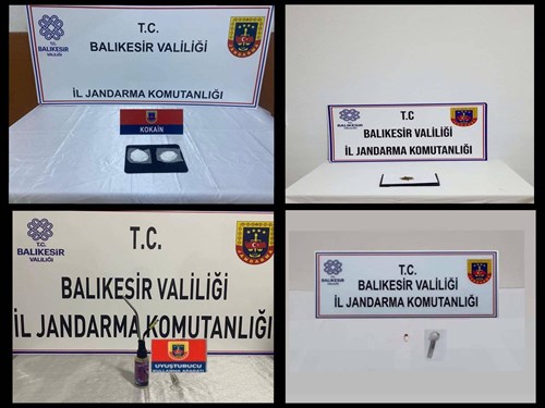 Balıkesir İl Jandarma Komutanlığınca Gömeç, Burhaniye ve Edremit İlçelerinde Uyuşturucu Operasyonu (18.04.2024)